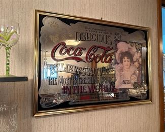Vintage Coca-Cola Mirror Sign