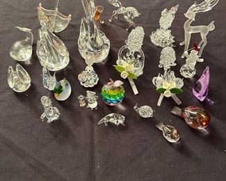 Glass & Crystal Collection                                                                    Fenton, Swarovski, Germany