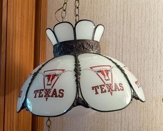 Vintage Texas University Swag Lamp