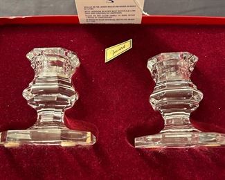 Baccarat Crystal Candle Holders
