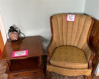 Fanback Chair                                                                                                  Maple American Style End Table