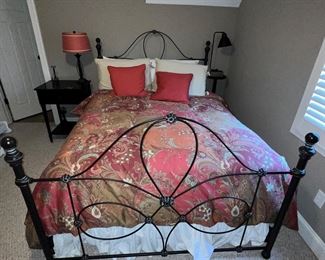 Iron queen bed
