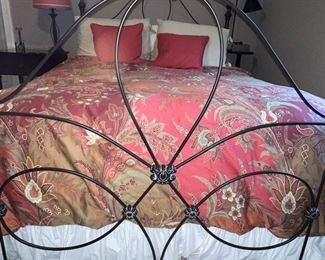 Alternate view of iron bed frame