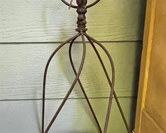 Metal candle holder; planter
