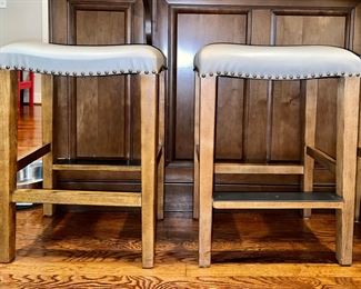 Leather barstools