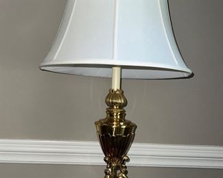 Brass table lamp