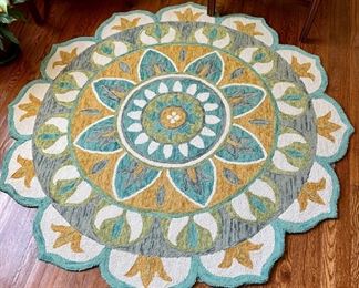 Dazzle wool area rug