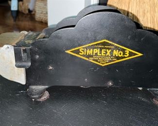 Vintage Simplex No. 3 Industrial tape dispenser
