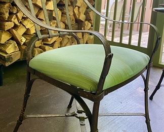 Iron patio chair