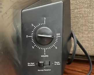 Side view of rotisserie