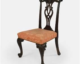 Chippendale Carved Mahogany Side Chair
