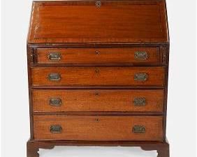 Georgian Slant-Front Desk Chest of Drawers

