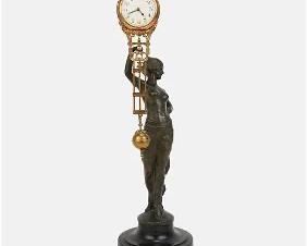 Original 1910 German Junghans Cleopatra Compound Pendulum Swinger Clock
