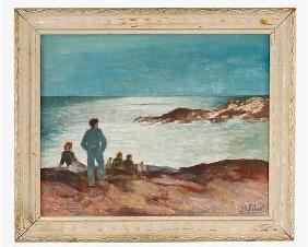 Forbert, Joseph A. "Moonlight Sonata" Oil on Canvas
