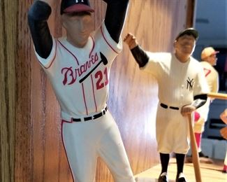 Atlanta Braves baseball collection figures. Babe Ruth collectible figure