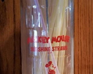 Mickey Mouse glass straw holder