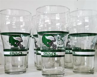 Eagles Football glasses