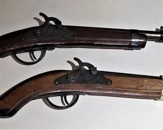 Vintage Wooden Metal Cap Guns 