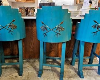 Handcrafted southwest  bar stools