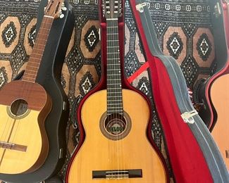 On Left La EscalaAlfredo Sivira on right Falcon Guitarras Lima Peru