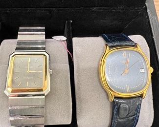 Concord on left & Gold plated Longines Quartz movement on right