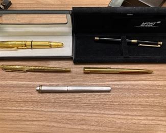 Mont Blanc (top two) SOLD only  Bottom Cartier available 