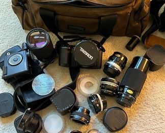 Nikon N6006 af camera with a TON of lens and accessories  everything for $150