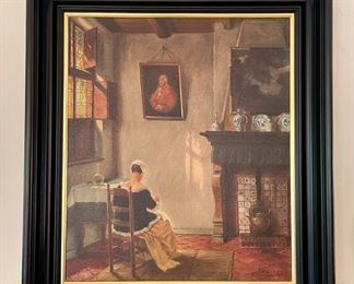 SOLD- Woman holding a baby - 20x22