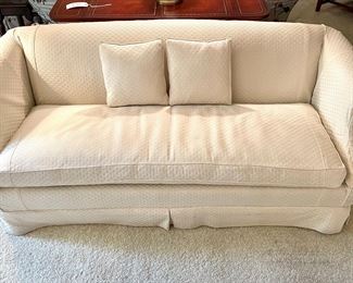 $400 - custom upholstered sofa - 71x32x27