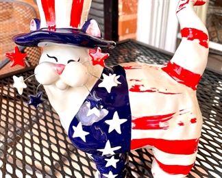 SOLD - cute patriotic cat