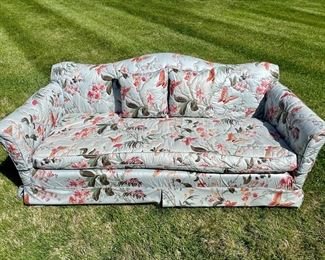 $600 - GET THE LOOK! Go ahead. Google "restyled vintage floral sofa" and drop your jaw at the prices. LOL. vintage camelback floral sofa, custom upholstered - 75x35x70. Make it yours with our way better price, and your super on-trend style. There is a side chair to match! 