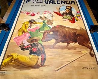 Detailed view of bull poster