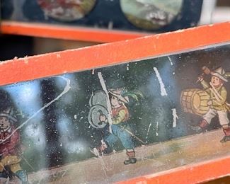 Detailed view of slides