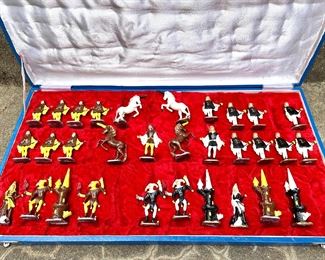$400 - Hand painted Fantasy Chess pieces ($900 on 1st Dibs!)