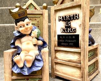 $100 - Pair of ROJ Fraternal Bookends 