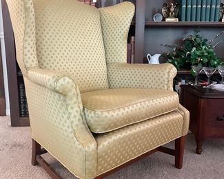 $350. Vintage Wingback Upholstered Chair by The Series Shop. Great condition! You move. 32.5 x 32 x 38.5.