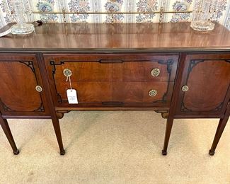 SOLD. Antique sideboard with Inlay. You move. 66 x 21 x 33.