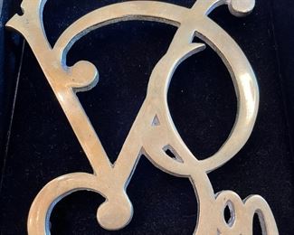 1980 Veiled Prophet Solid Brass Trivet.