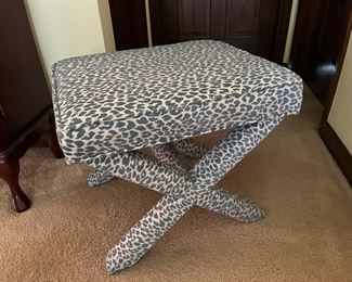 Upholstered vanity stool 