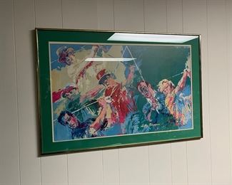 LeRoy Neiman "Golf Champs" framed print
