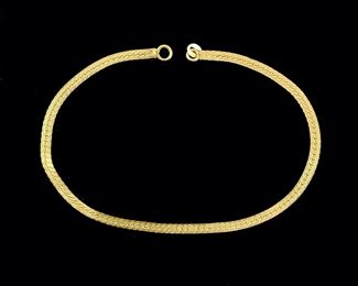2.4 Grams Fine 14K Yellow Gold Herringbone 7" Bracelet Missing Clasp
