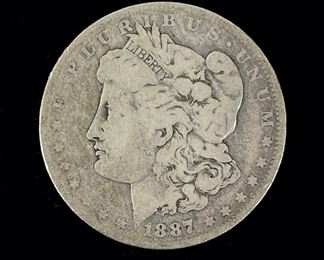 1887-O U.S. Morgan 90% Silver Dollar Coin
