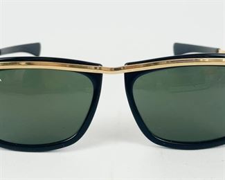 Ray Ban Olympian II Gold Frame Sunglasses W/ Original Case
