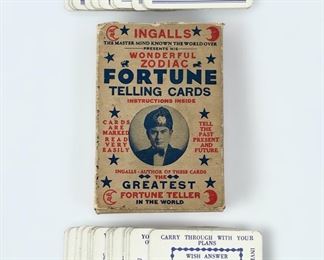 Vintage Ingalls Wonderful Zodiac Fortune Telling Cards
