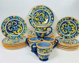 Hand Painted Renaissance Table Top Unlimited Plates set 20
