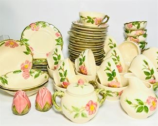 Vintage Franciscan Ware Tea Cups, Saucers, Dessert Bowls, Sugared Creamer Bowl Lot.
