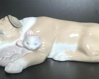 Lladro 6417 Unlikely Friends Porcelain Figurine
