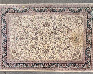 Vintage Persian Area Rug Hand Knotted
