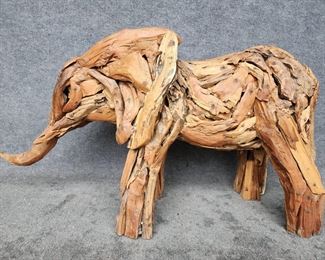 Fantastic Indonesia & Driftwood Elephant Forming a Natural Puzzle
