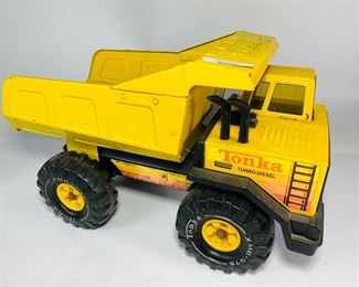 Vintage 1980's TONKA Toy XMB-975 Pressed Steel TURBO DIESEL DUMP TRUCK toy
